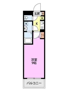 学生会館 ブラン白新【1階】の間取り