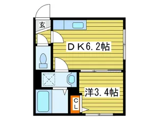 ロビンハウス【3階】の間取り