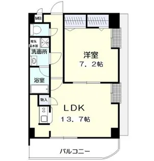 ヴェルビュー長命ヶ丘【6階】の間取り