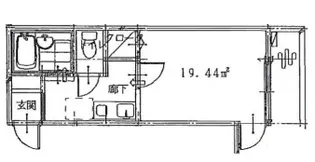木乃池プラザ南馬込【1階】の間取り