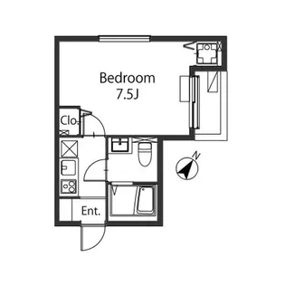 クラーロ三軒茶屋【2階】の間取り
