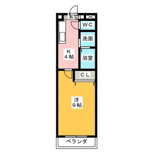 ブロッサムガーデン利平治【5階】の間取り