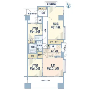アリュール新川崎【15階】の間取り