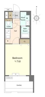 レジデンス京都ゲートシティ【5階】の間取り