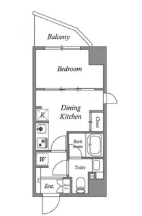 クオリタス門前仲町【2階】の間取り