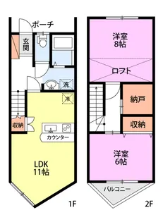 SAJA-Marine【1階】の間取り