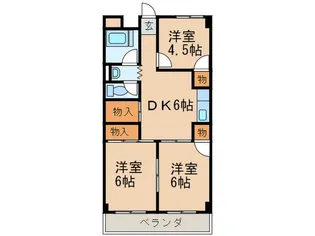 コ-ポ奥村【3階】の間取り