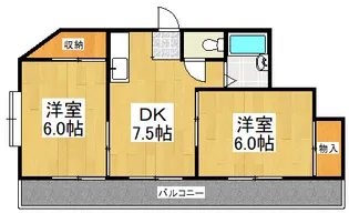 グリーンハイツ黒川【3階】の間取り