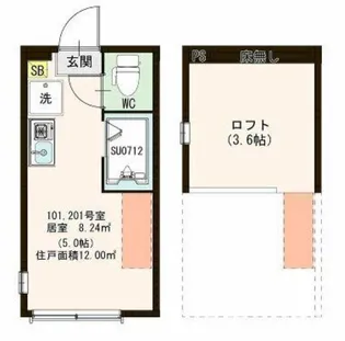 ハーモニーテラススカイハウス南小岩【1階】の間取り
