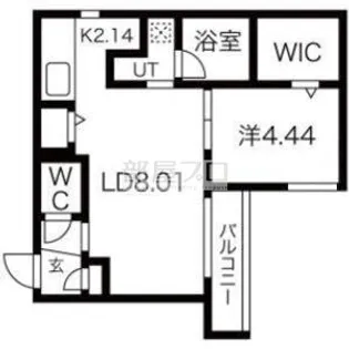 ラナチュール琴似(La nature Kotoni)【2階】の間取り