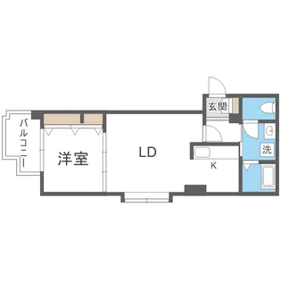 アクセス東札幌【2階】の間取り
