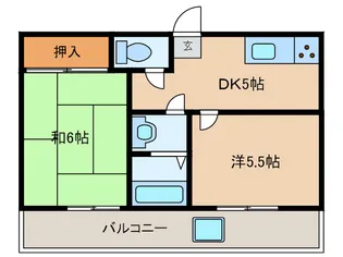 ダイバーシティ神戸長田A棟【5階】の間取り