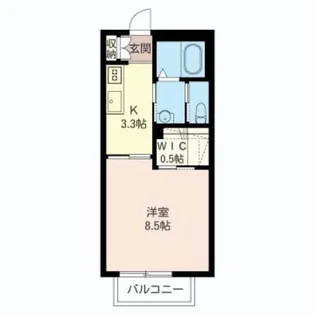 ルアル【1階】の間取り