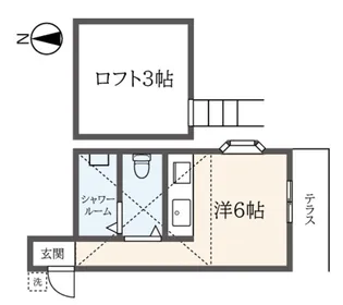 サンパレス京王【1階】の間取り