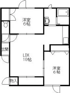 ラポールオオタカ【2階】の間取り