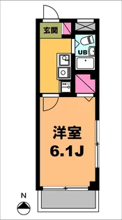 月村マンション 15【2階】の間取り