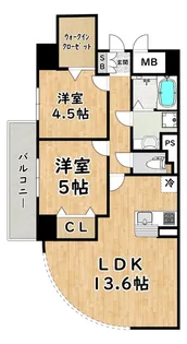 COCO MARINI【7階】の間取り