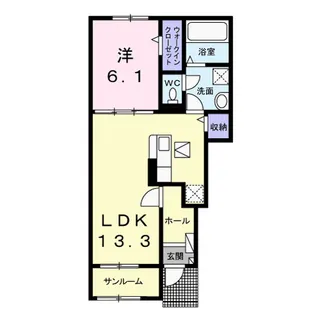 アベニール V【1階】の間取り