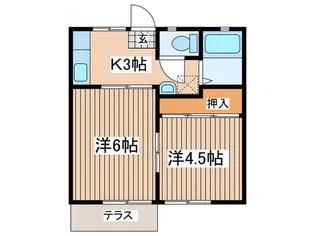 鈴木ハイツ【1階】の間取り
