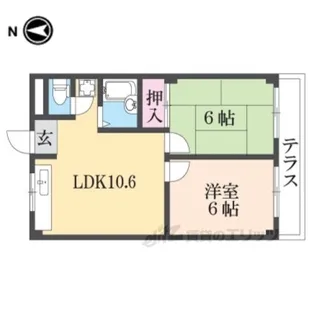 中村ハイツ【3階】の間取り