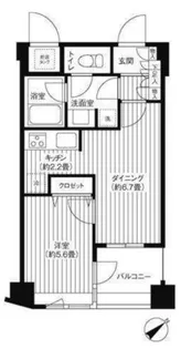 コスモリード新宿余丁町【5階】の間取り