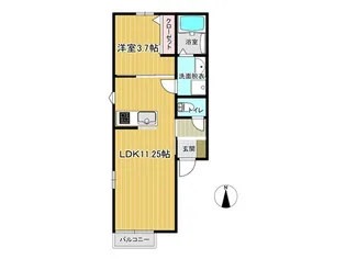 Starry Sky A棟【2階】の間取り