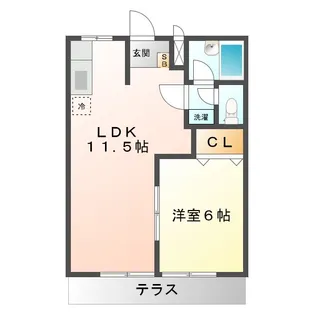 シーサイドハイツ【1階】の間取り