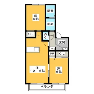 デルニエ【2階】の間取り