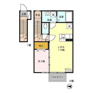 エクセル泉中央【2階】の間取り