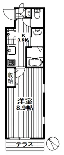 AZURE三宿【1階】の間取り
