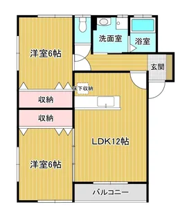 ハーモニーガーデン【1階】の間取り