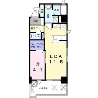 ビリーヴ ルーム【2階】の間取り