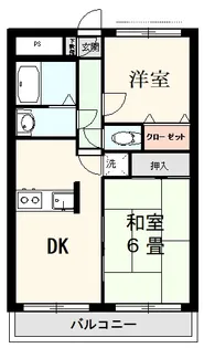 パーク南大塚【1階】の間取り