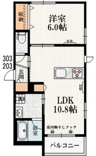 ULM 武蔵野【2階】の間取り