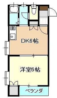 ビュロK【2階】の間取り