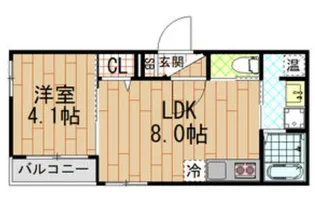 ル・グランロータス【1階】の間取り