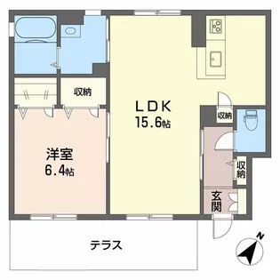 サンライズSAKAI B棟【1階】の間取り