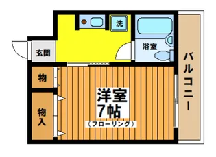 ベルエール調布【3階】の間取り