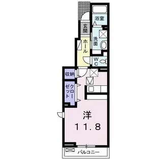 フリーデ・ラン【1階】の間取り