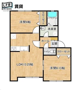 フォレスタ糸米【1階】の間取り