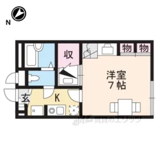 レオパレスかもめBOAT【1階】の間取り