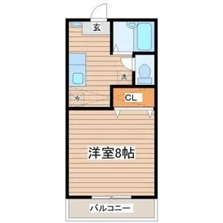 サンシャイン小松島【1階】の間取り