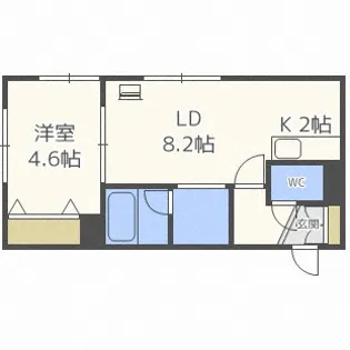 アミカル【3階】の間取り