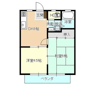 サンライフ新涯【2階】の間取り