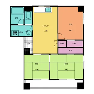 リアライズ道徳【3階】の間取り