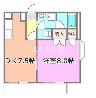 ラフォルテ亥鼻【3階】の間取り