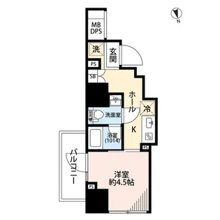 プレール・ドゥーク戸越銀座通り【1階】の間取り