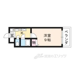 セコンダリー谷畑【3階】の間取り