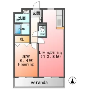 ソル・レヴァンテII【1階】の間取り