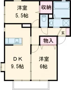 アルシオーネA【1階】の間取り